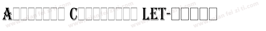 Algerian Condensed LET字体转换